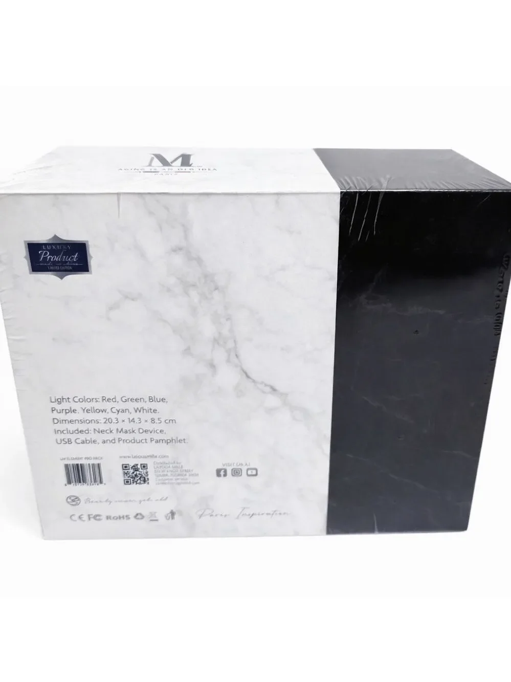 Latoua Mille Obsidian Element Multi-Purpose Neck Mask Anti-Aging Device - Sealed